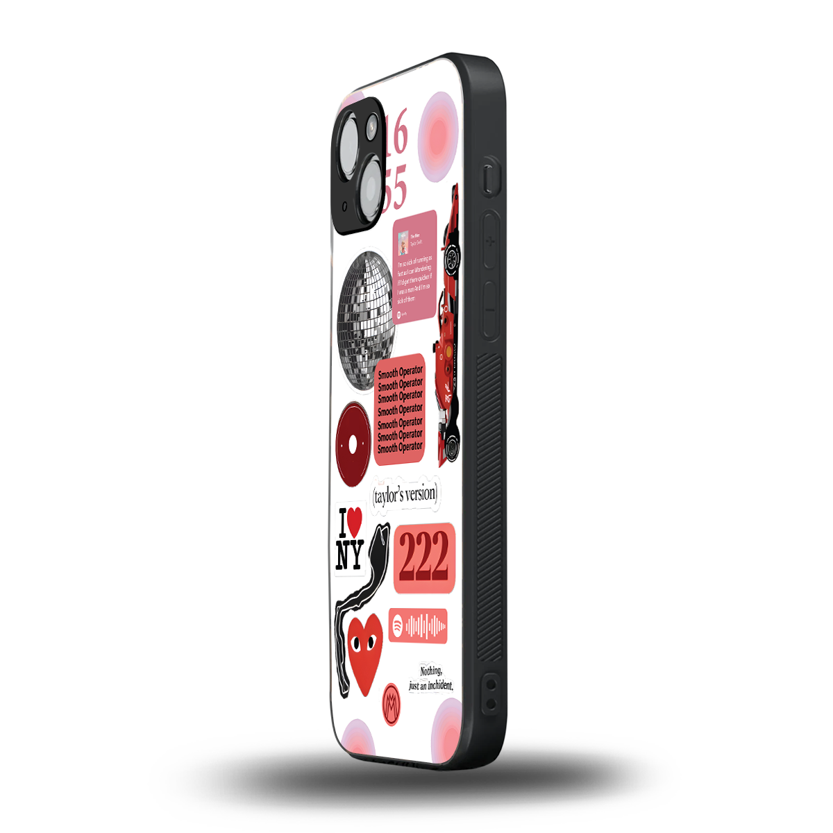 taylor swift fusion back phone cover | glass case for iphone 15