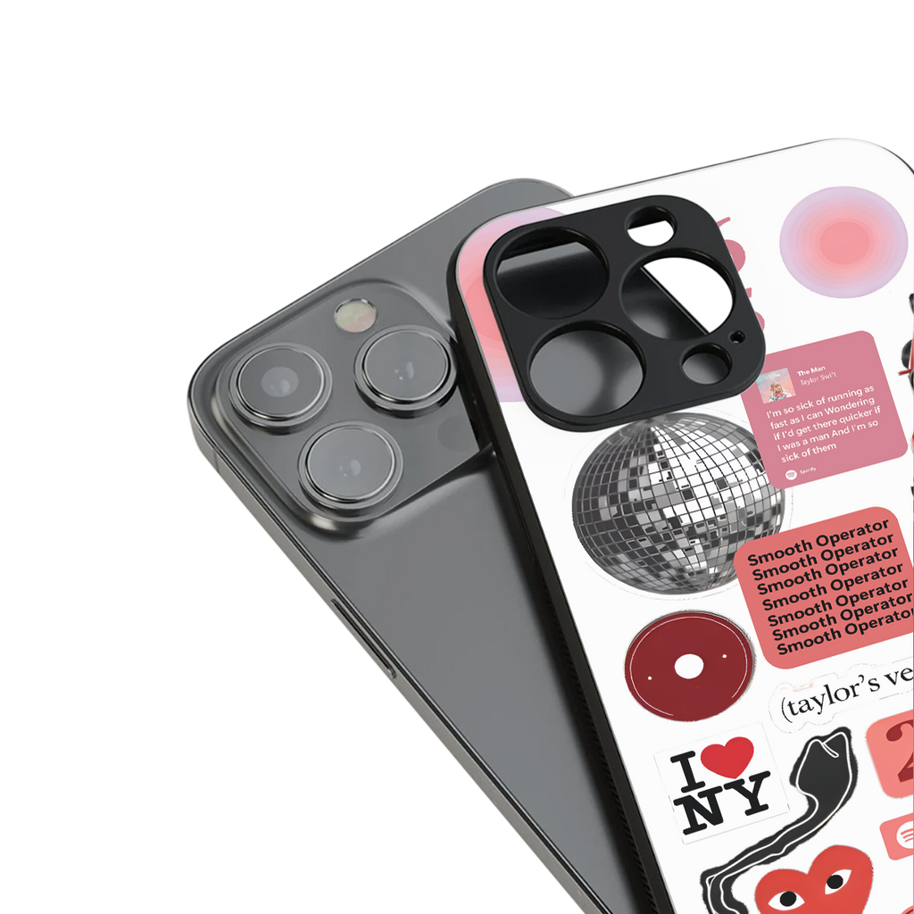 taylor swift fusion back phone cover | glass case for iphone 13 mini