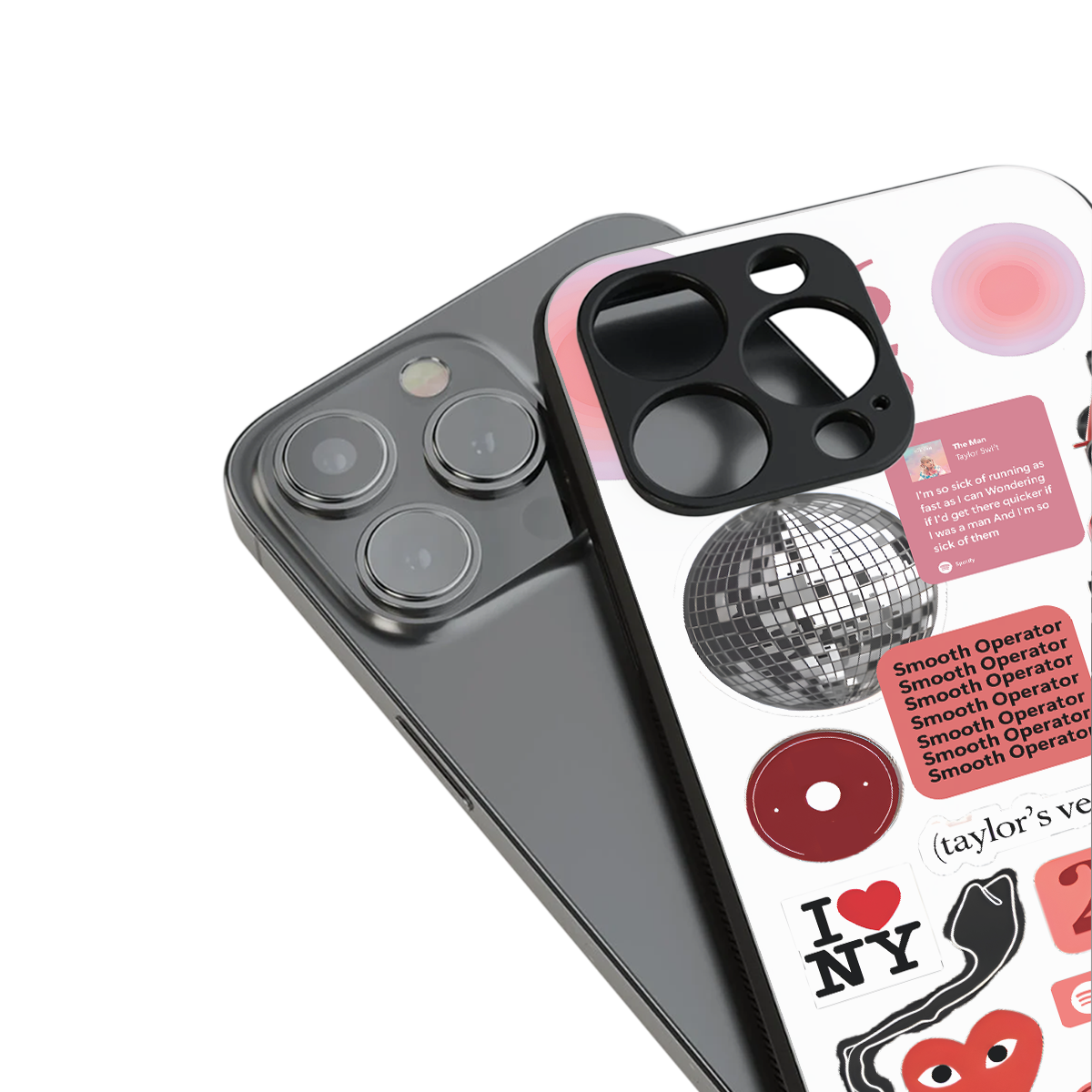 taylor swift fusion back phone cover | glass case for iphone 15 plus