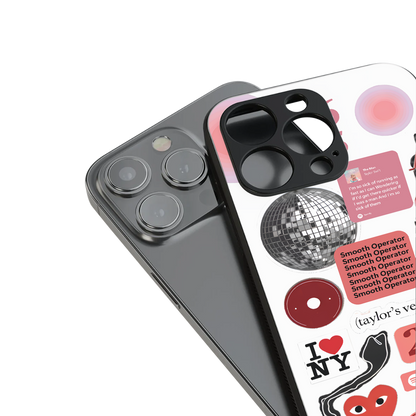 taylor swift fusion back phone cover | glass case for iphone 14