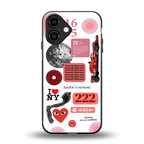 taylor swift fusion back phone cover | glass case for iphone 16