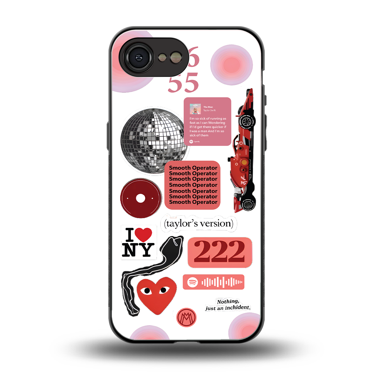 taylor swift fusion back phone cover | glass case for iphone 16e