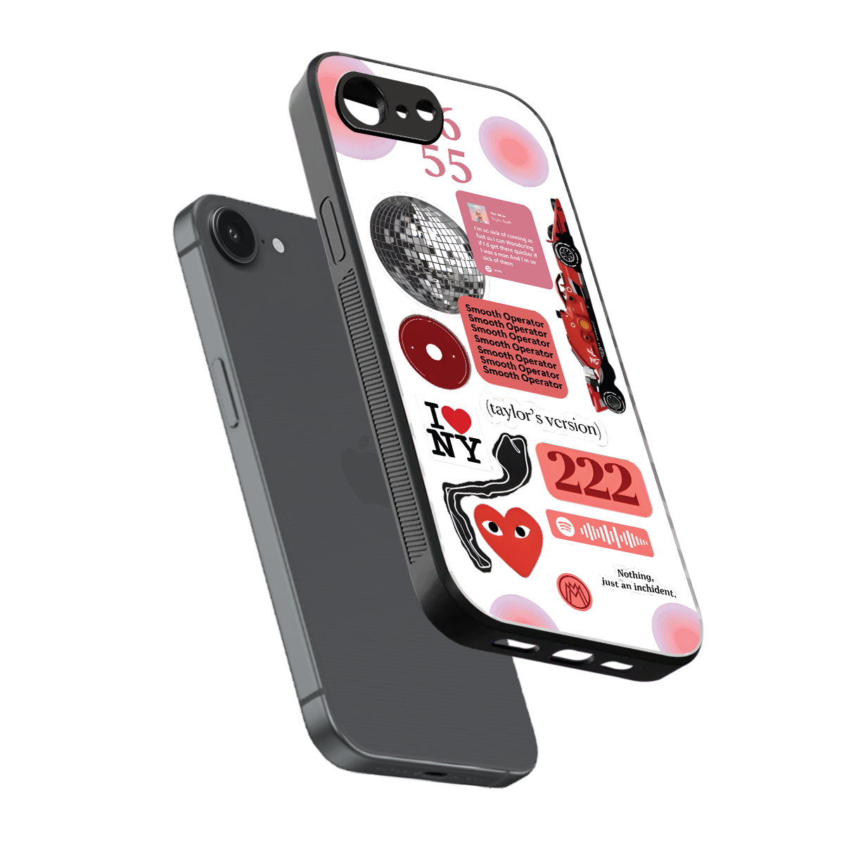 taylor swift fusion back phone cover | glass case for iphone 16e