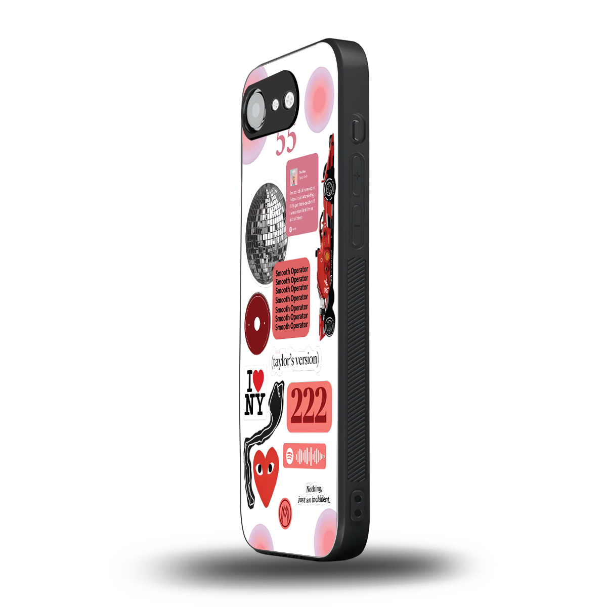 taylor swift fusion back phone cover | glass case for iphone 16e