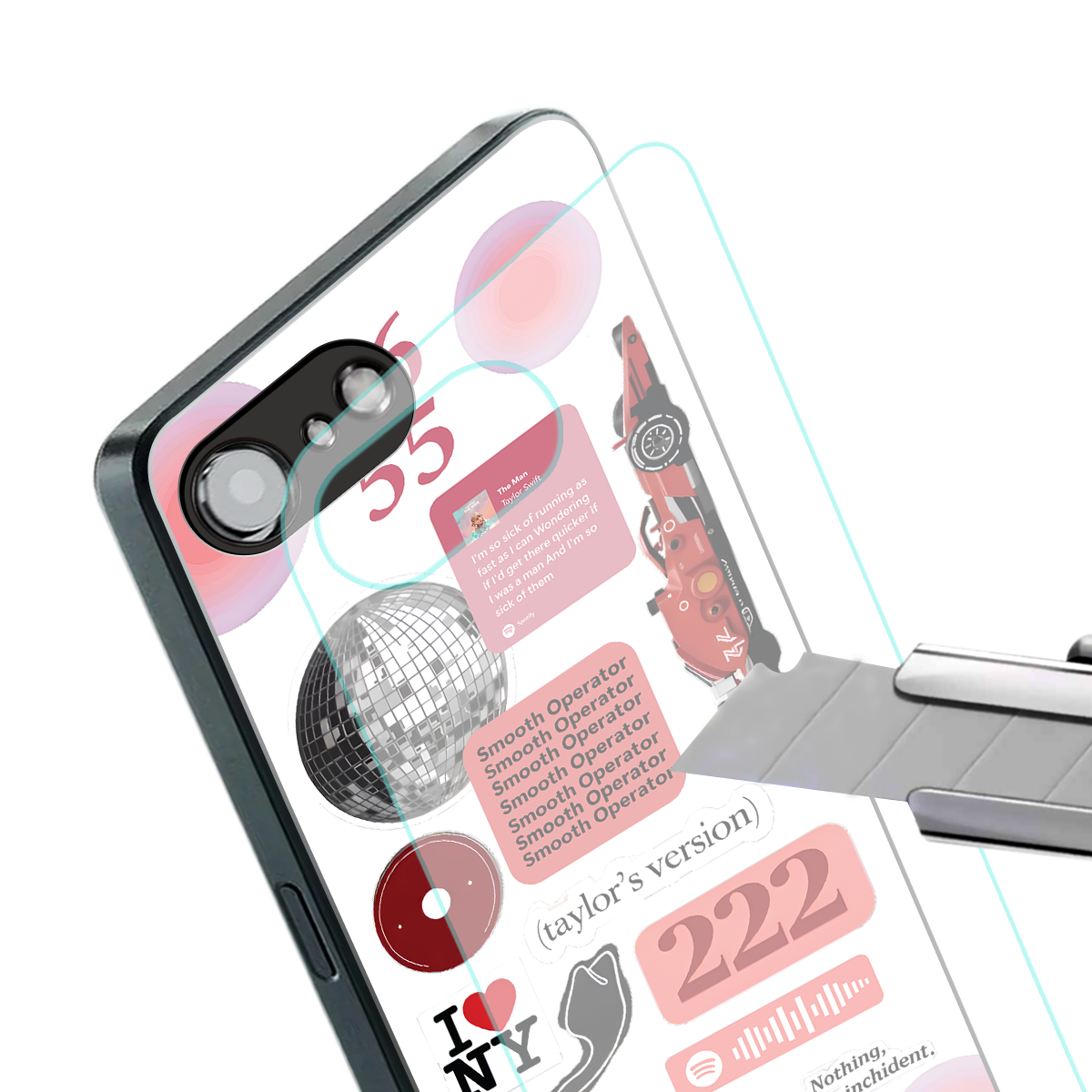 taylor swift fusion back phone cover | glass case for iphone 16e