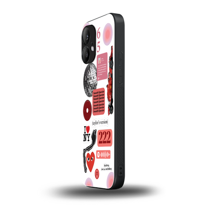 taylor swift fusion back phone cover | glass case for nothing phone 2