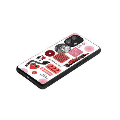 taylor swift fusion back phone cover | glass case for nothing phone 2