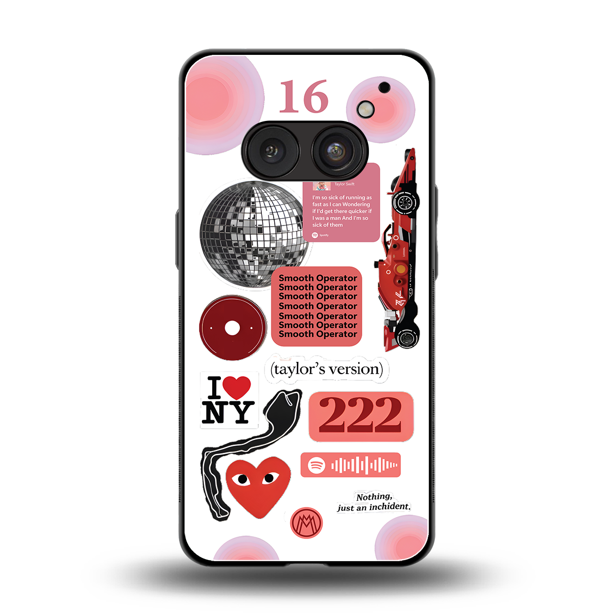 taylor swift fusion back phone cover | glass case for nothing phone 2a