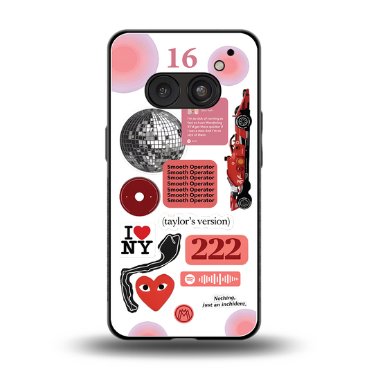 taylor swift fusion back phone cover | glass case for nothing phone 2a