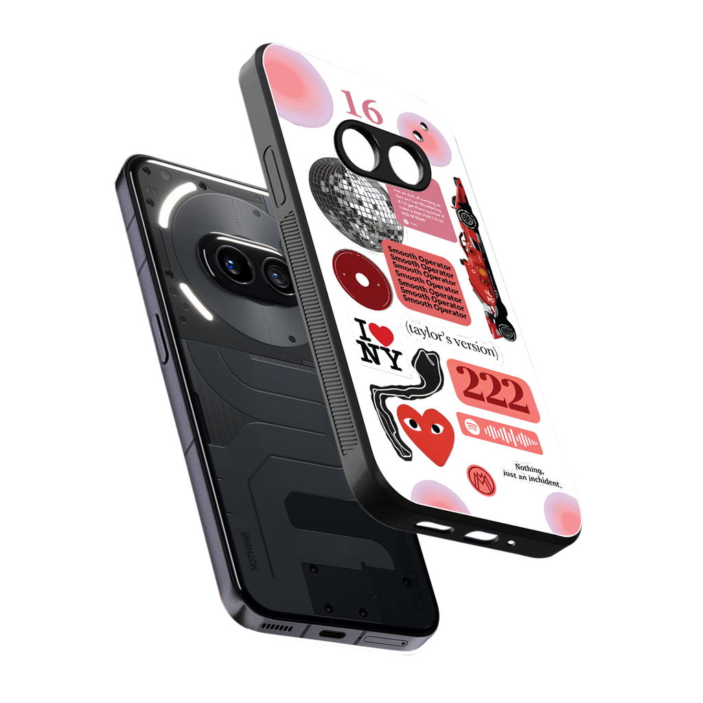 taylor swift fusion back phone cover | glass case for nothing phone 2a