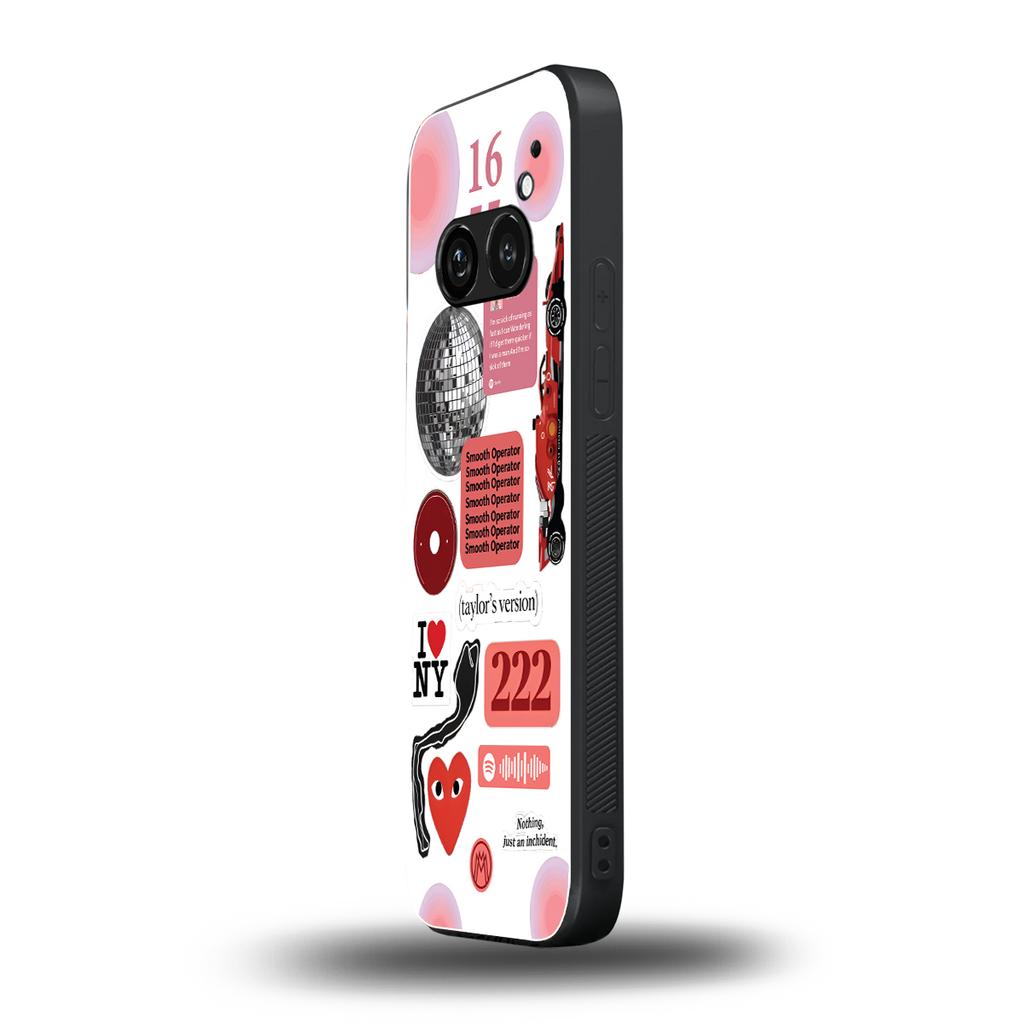 taylor swift fusion back phone cover | glass case for nothing phone 2a