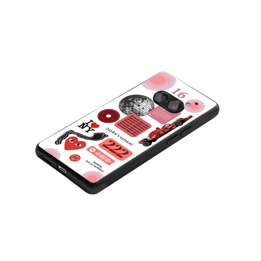 taylor swift fusion back phone cover | glass case for nothing phone 2a