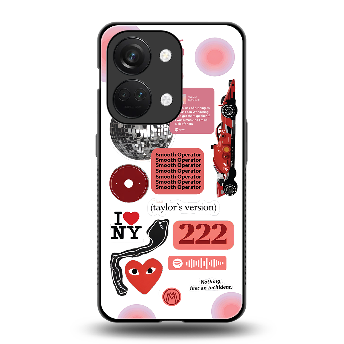 taylor swift fusion back phone cover | glass case for oneplus nord 3