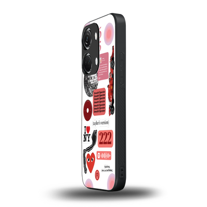 taylor swift fusion back phone cover | glass case for oneplus nord 3