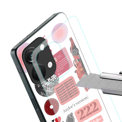 taylor swift fusion back phone cover | glass case for oneplus nord 3