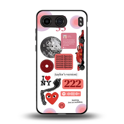 taylor swift fusion back phone cover | glass case for oneplus nord 4