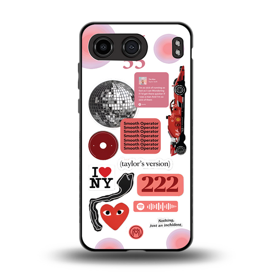 taylor swift fusion back phone cover | glass case for oneplus nord 4