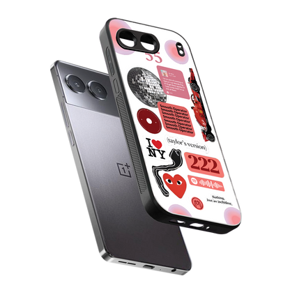 taylor swift fusion back phone cover | glass case for oneplus nord 4
