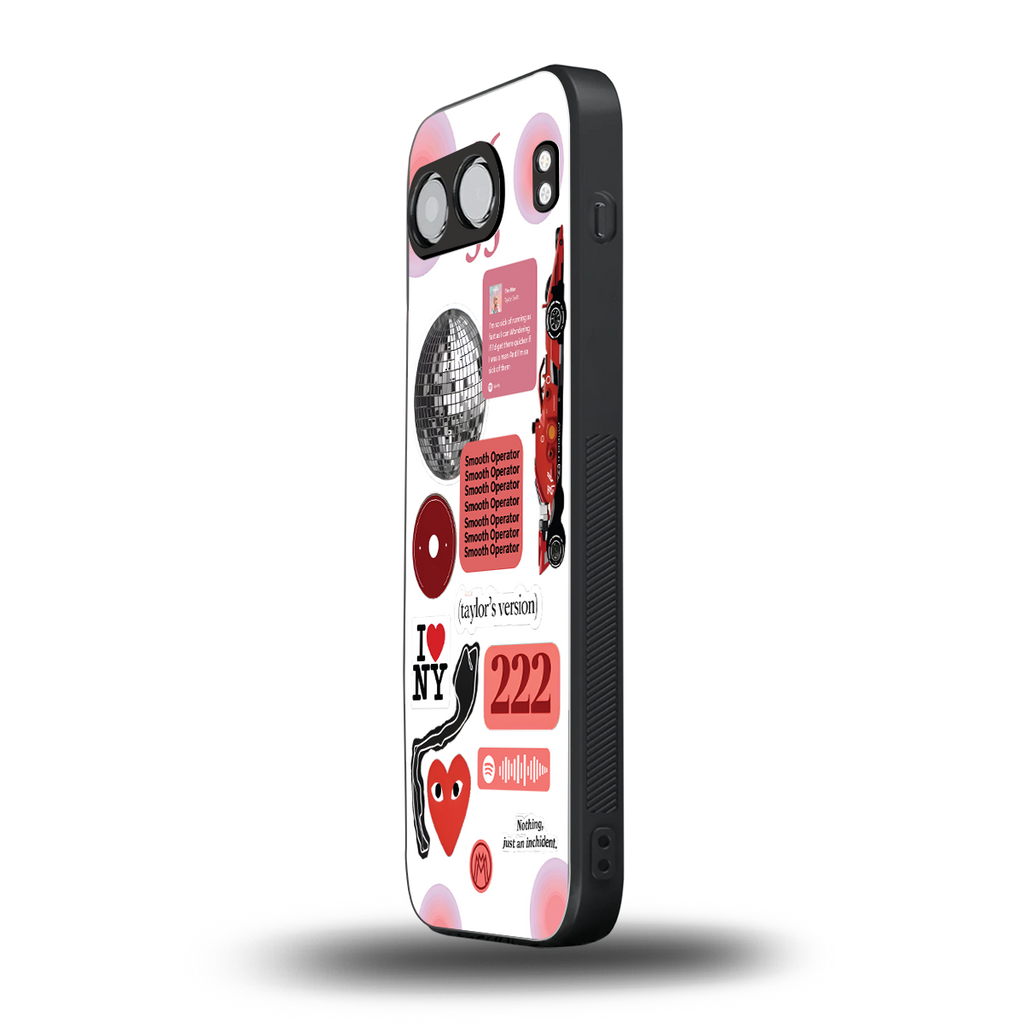 taylor swift fusion back phone cover | glass case for oneplus nord 4
