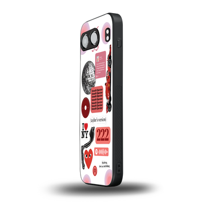 taylor swift fusion back phone cover | glass case for oneplus nord 4