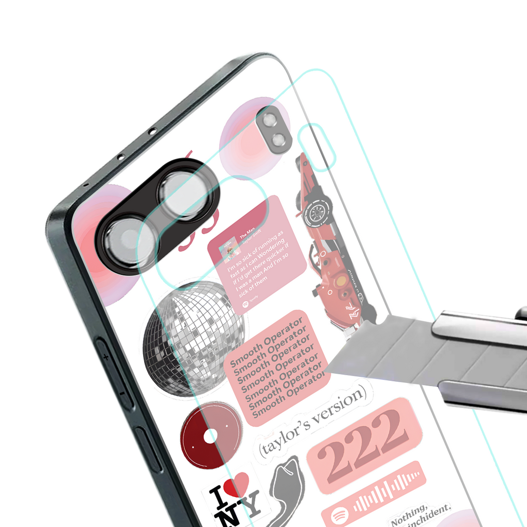 taylor swift fusion back phone cover | glass case for oneplus nord 4