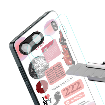 taylor swift fusion back phone cover | glass case for oneplus nord 4