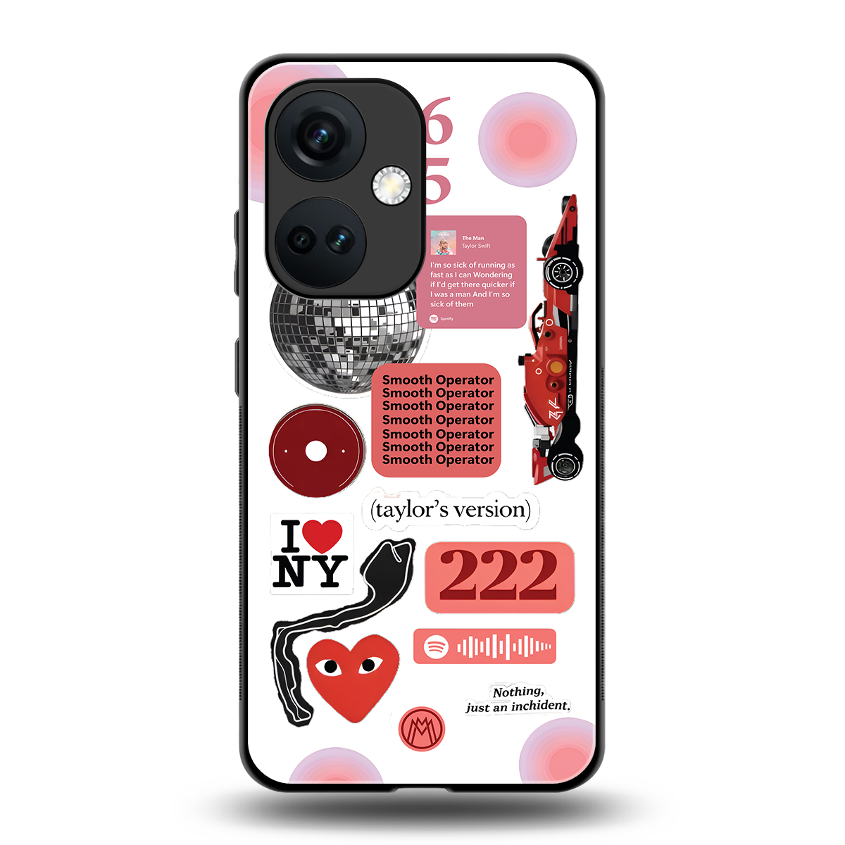 taylor swift fusion back phone cover | glass case for oneplus nord ce 3