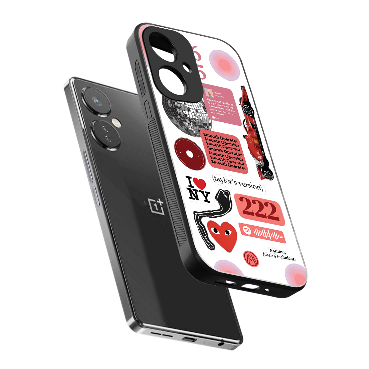 taylor swift fusion back phone cover | glass case for oneplus nord ce 3