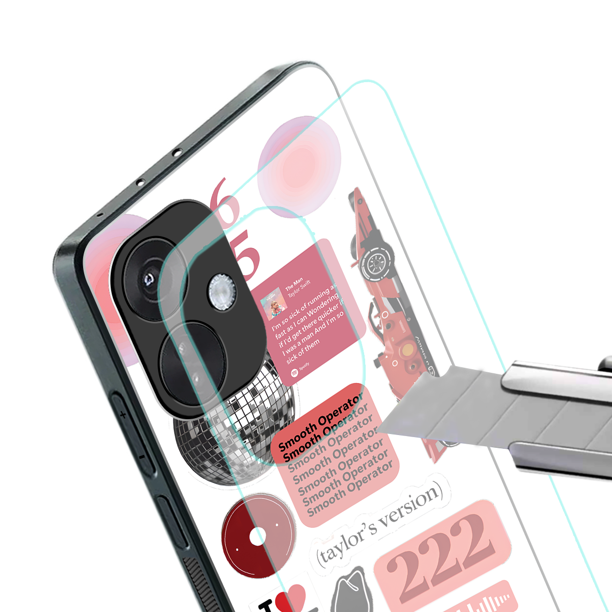 taylor swift fusion back phone cover | glass case for oneplus nord ce 3