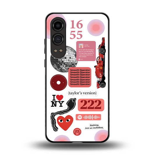 taylor swift fusion back phone cover | glass case for oneplus nord ce 4 lite