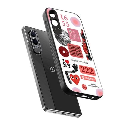 taylor swift fusion back phone cover | glass case for oneplus nord ce 4 lite