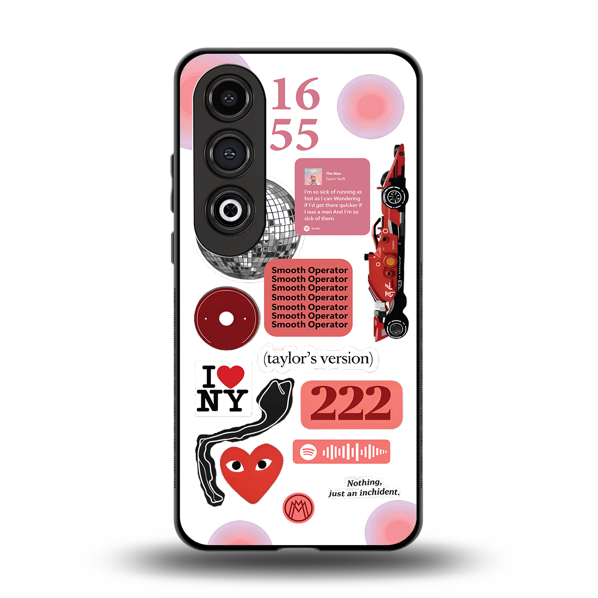 taylor swift fusion back phone cover | glass case for oneplus nord ce 4