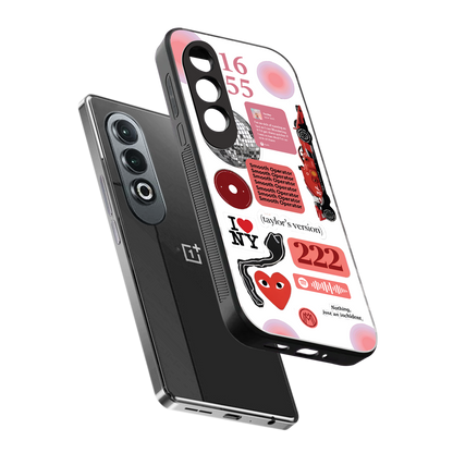 taylor swift fusion back phone cover | glass case for oneplus nord ce 4