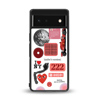 taylor swift fusion back phone cover | glass case for Google Pixel 6A