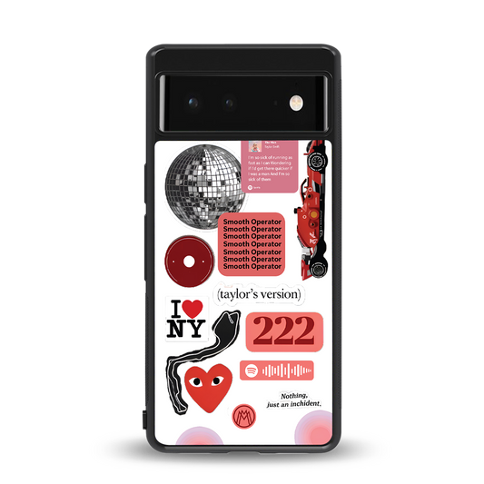 taylor swift fusion back phone cover | glass case for Google Pixel 6A