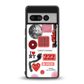 taylor swift fusion back phone cover | glass case for google pixel 7 pro