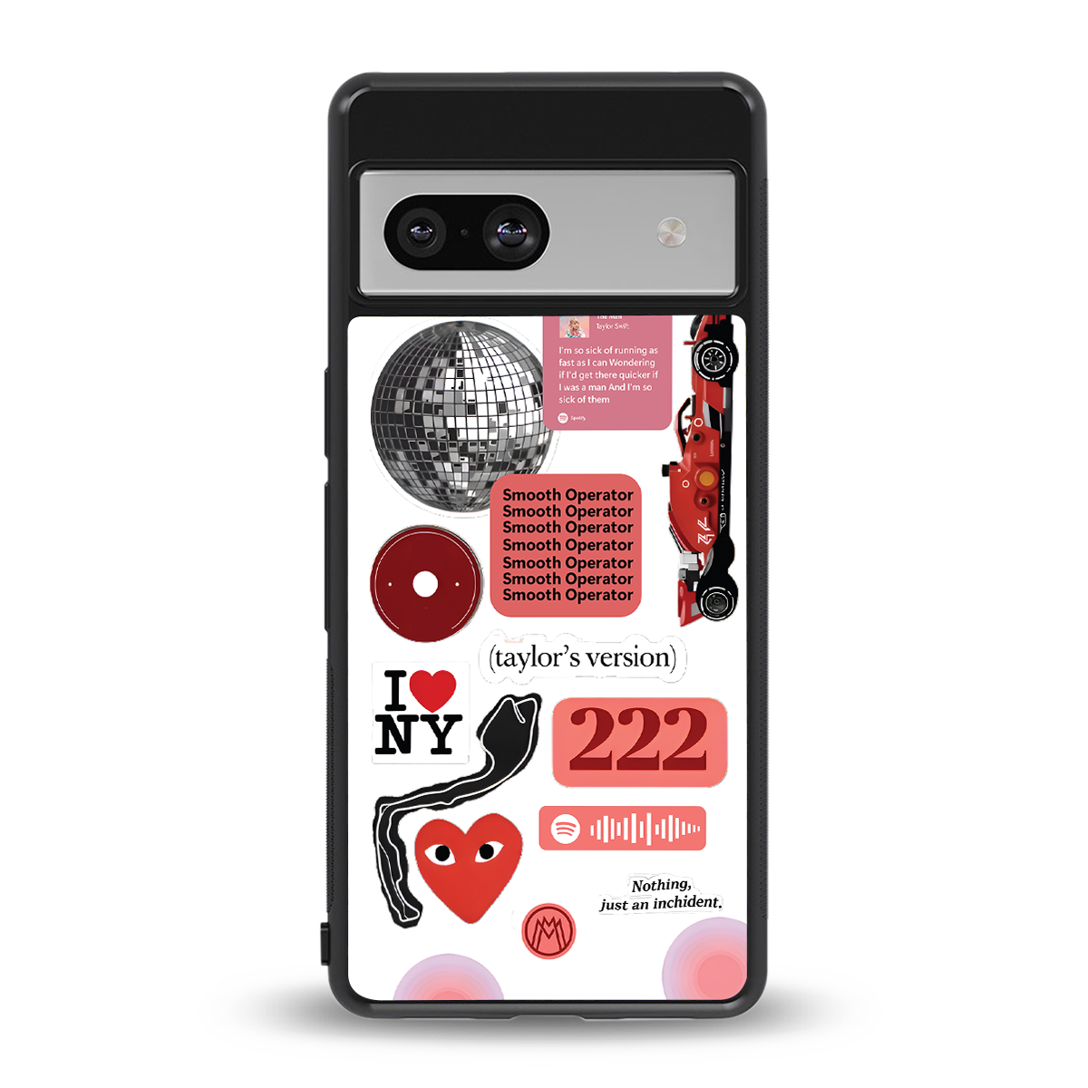 taylor swift fusion back phone cover | glass case for Google Pixel 7