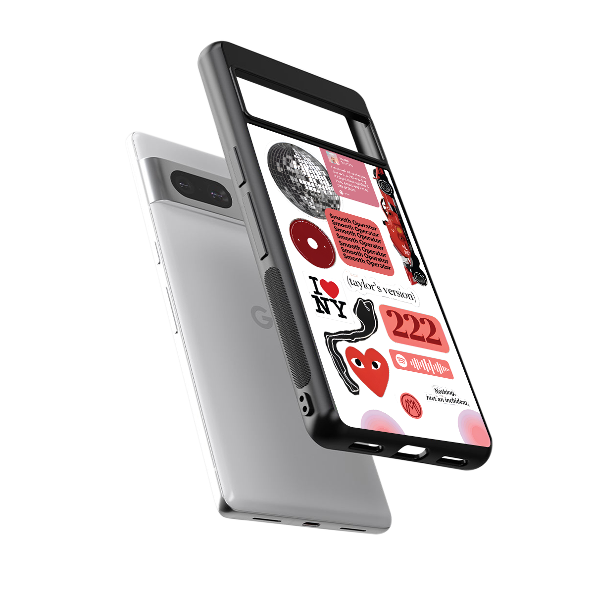 taylor swift fusion back phone cover | glass case for Google Pixel 7