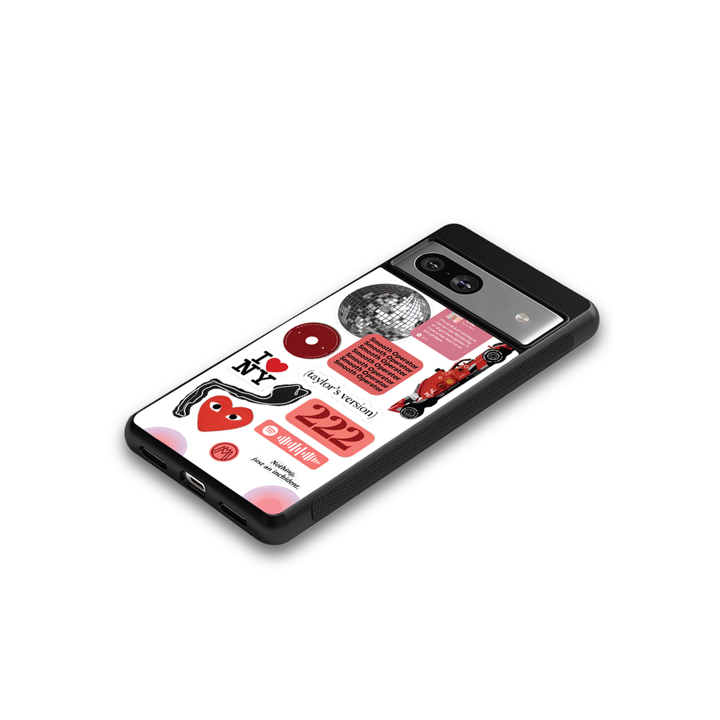 taylor swift fusion back phone cover | glass case for Google Pixel 7