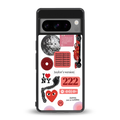 taylor swift fusion back phone cover | glass case for google pixel 8 pro