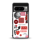 taylor swift fusion back phone cover | glass case for google pixel 8 pro