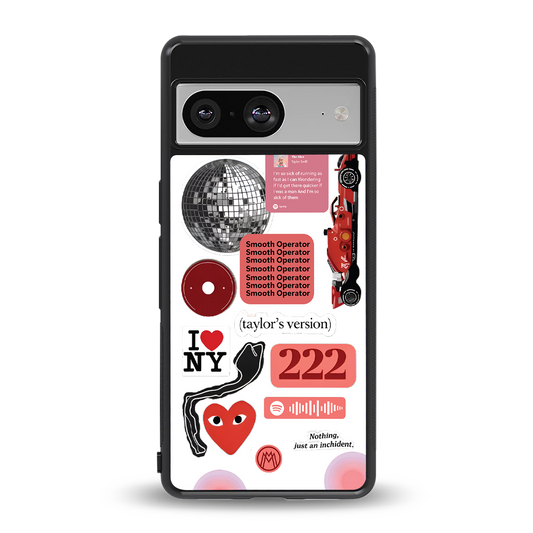 taylor swift fusion back phone cover | glass case for Google Pixel 8