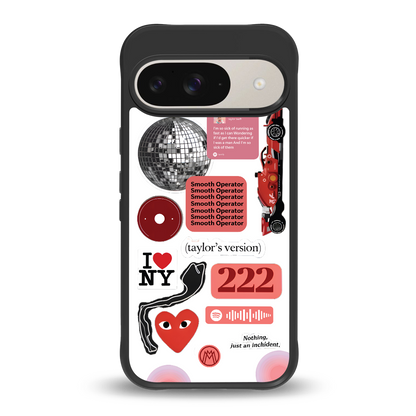 taylor swift fusion back phone cover | glass case for google pixel 9