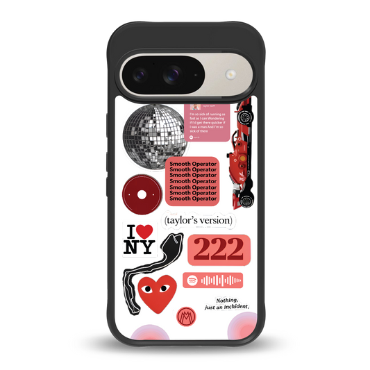 taylor swift fusion back phone cover | glass case for google pixel 9