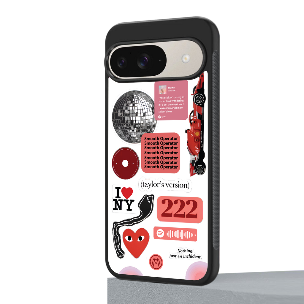 taylor swift fusion back phone cover | glass case for google pixel 9