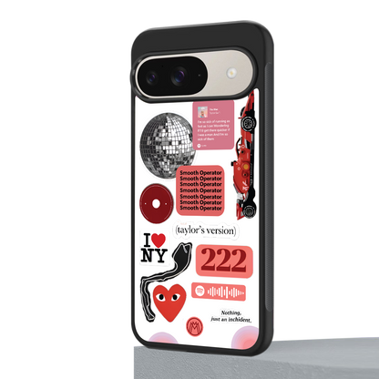 taylor swift fusion back phone cover | glass case for google pixel 9