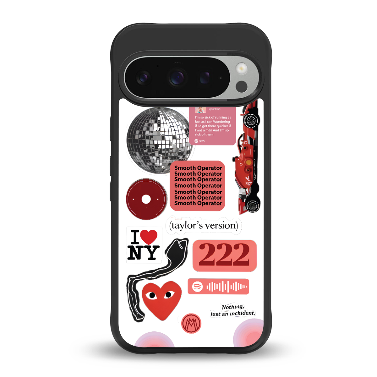 taylor swift fusion back phone cover | glass case for google pixel 9 pro xl