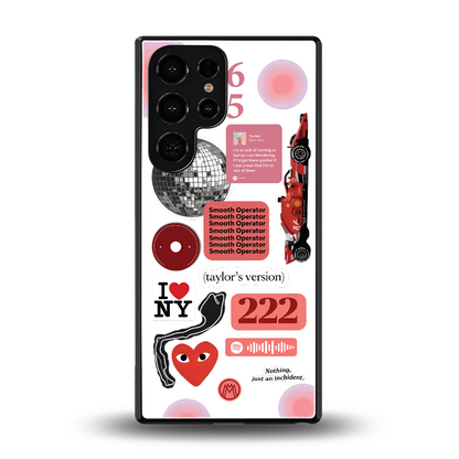 taylor swift fusion back phone cover | glass case for samsung galaxy s25 ultra