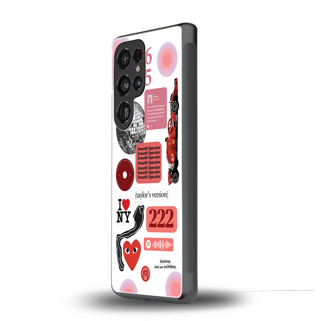 taylor swift fusion back phone cover | glass case for samsung galaxy s25 ultra