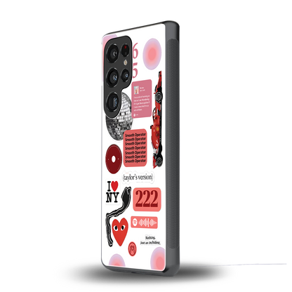 taylor swift fusion back phone cover | glass case for samsung galaxy s25 ultra